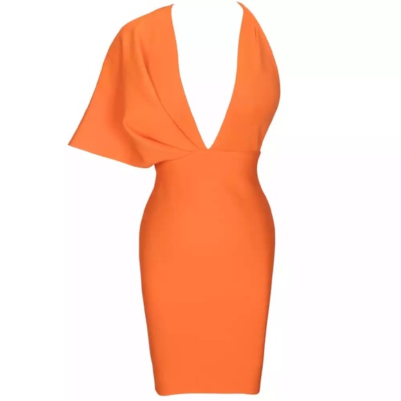 Designer Bandage One Shoulder Backless Mini Party Dress Bodycon Outfit - Picture 11 of 12